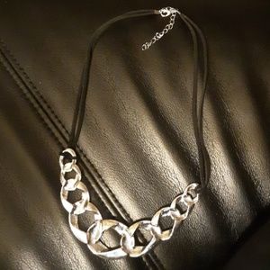 Black and silver necklace